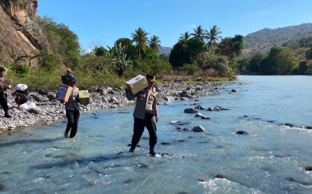 Menembus Jalan Terjal, Polri Hadir Membawa Harapan: Kapolres Nagekeo Salurkan Bantuan Kapolda NTT untuk Warga Terdampak Gempa